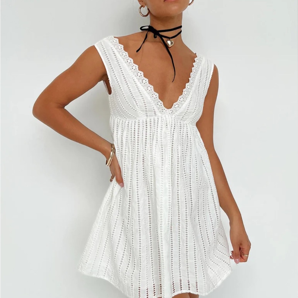 princess polly laney dress white NWOT SZ 0